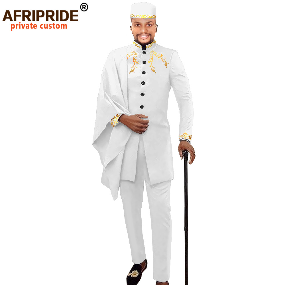 Men Formal Wear Pinterest - Afripride-アフリカの紳士服,パーティーウェア,結婚式,ダシキプリントのコート,アンカラのパンツと帽子,3ピースセット,部族のスーツ,ワックス,a2016017