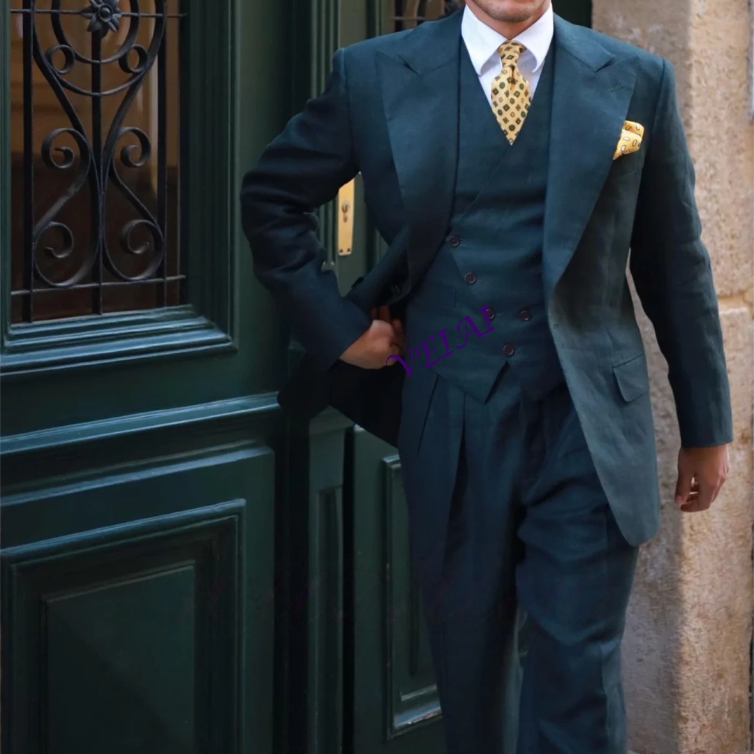 カスタマイズされたブラックのスリムフィット3ピースタキシード - Men'S Formal Wear Waistcoat のレビューと価格