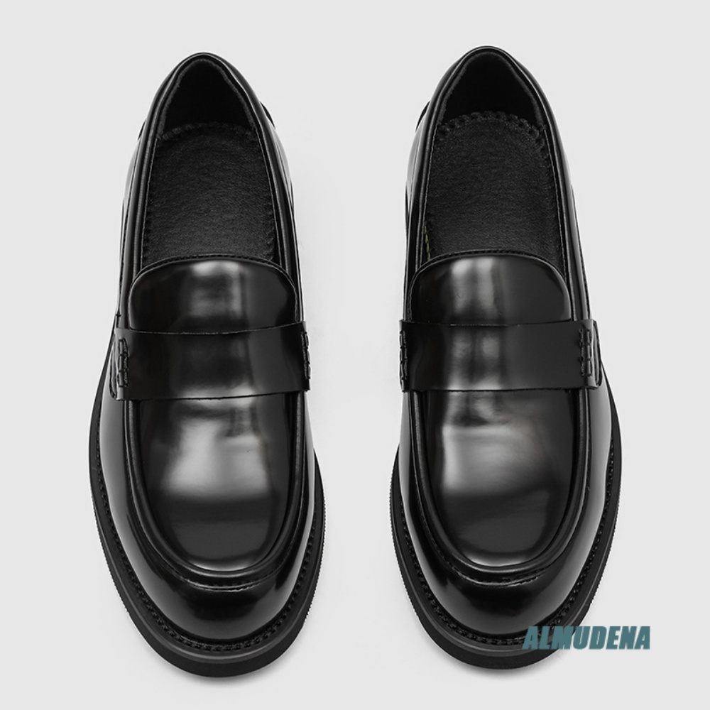 メンズファッション ラウンドトゥ ローファー ローヒール フ - Men Formal Party Wear Dress のレビューと価格