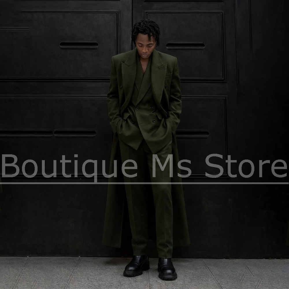 メンズロングスーツ 3 ピース オーバーサイズ ダブルブレス - Men'S Hip Formal Wear のレビューと価格