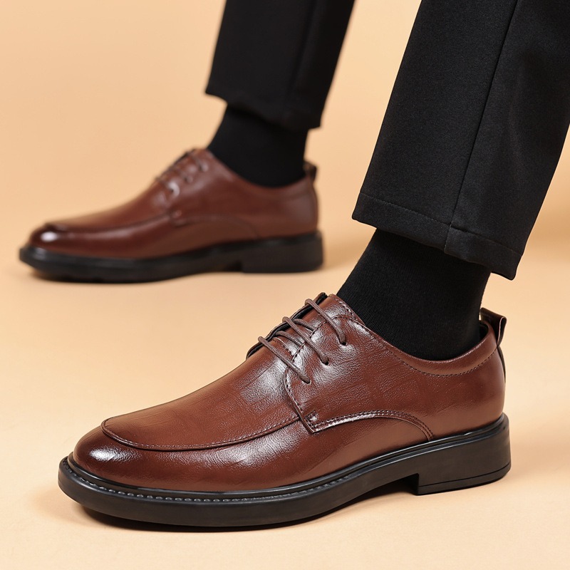 男性用プラットフォームドレスシューズ男性用ダービーフォーマル - Men Formal Party Wear Dress のレビューと価格