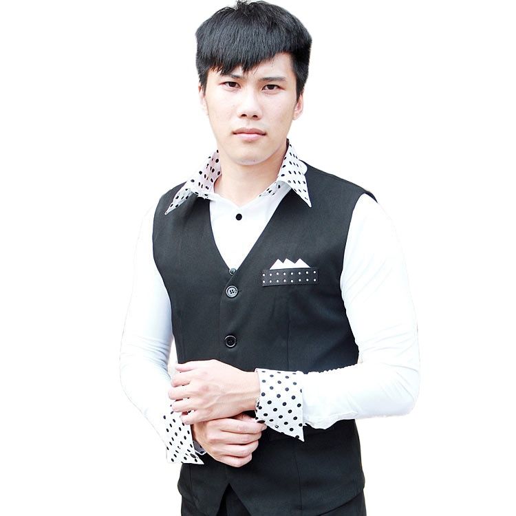 マンパフォーマンスブラックラテンセパレートベストフォーマルウ - Men'S Formal Wear Waistcoat のレビューと価格