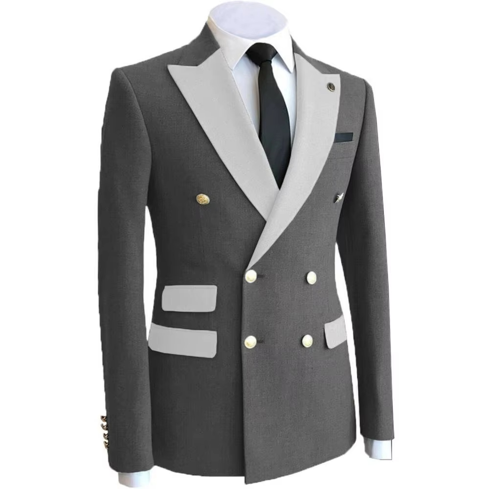 イエロービジネスグルームウェアオムパーティーダブルブレストコ - Formal Wear For Men Yellow のレビューと価格