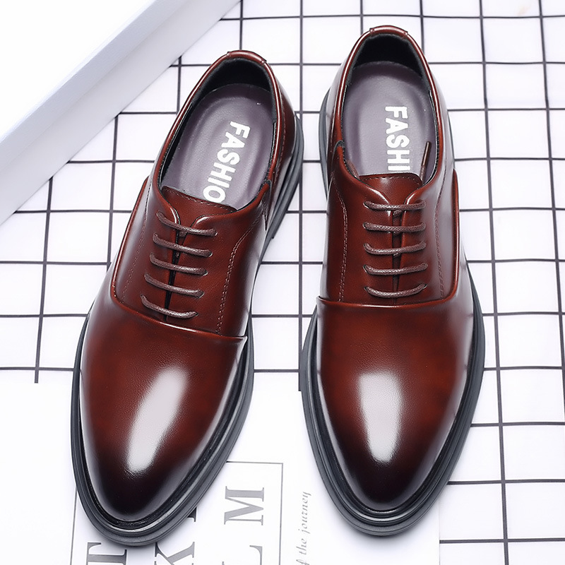 男性ドレスシューズフォーマルオックスフォードクラシックビジネ - Men Formal Wear Dress のレビューと価格