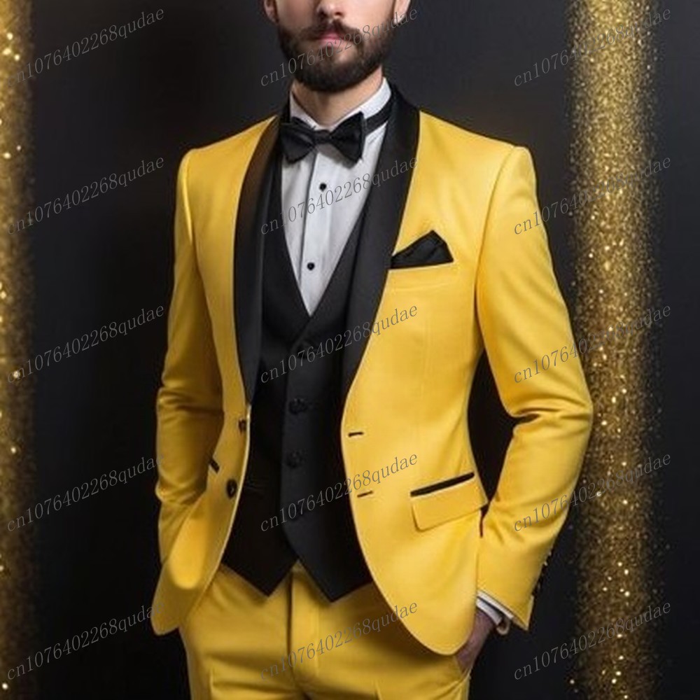 ダークピンクと黒のフォーマルメンズスーツ、結婚式、新郎、介添 - Formal Wear Jersey For Men のレビューと価格