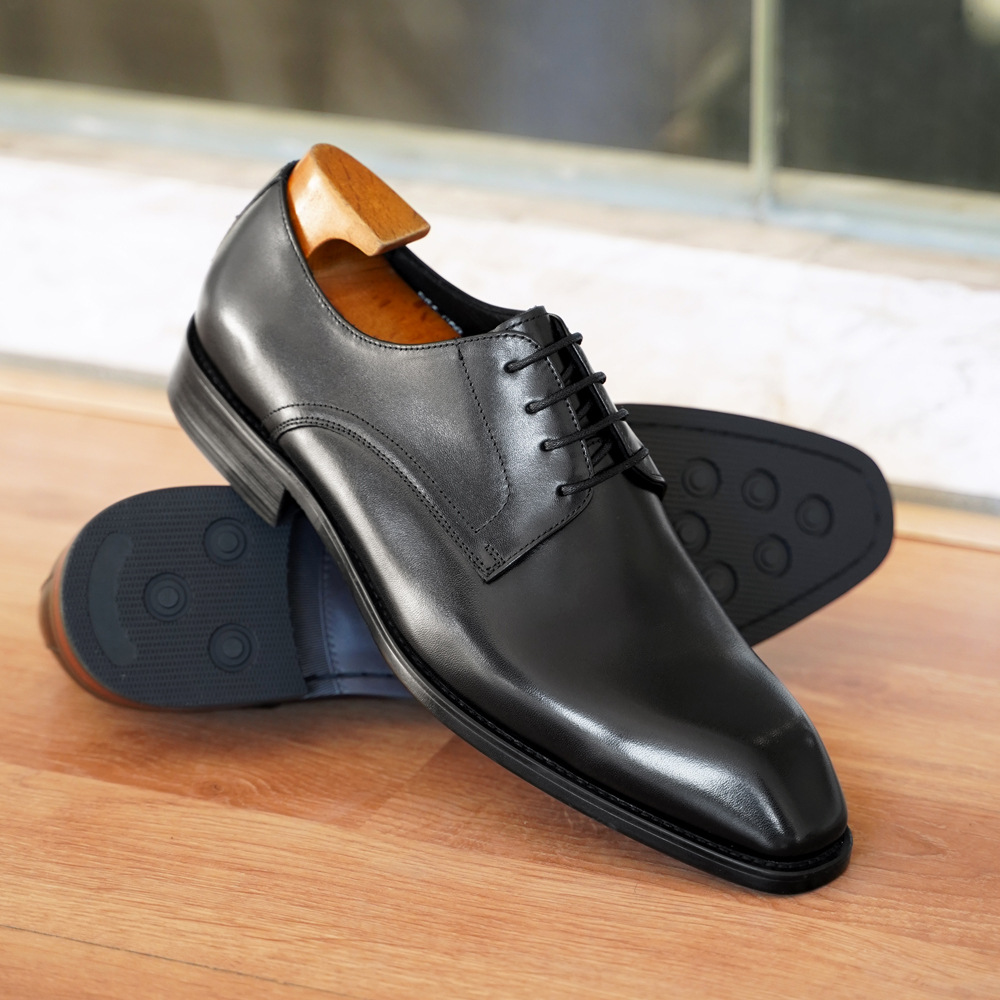 メンズビジネスカジュアルシューズ、ヴィンテージ風木目調スクエ - Men Formal Wear Dress のレビューと価格