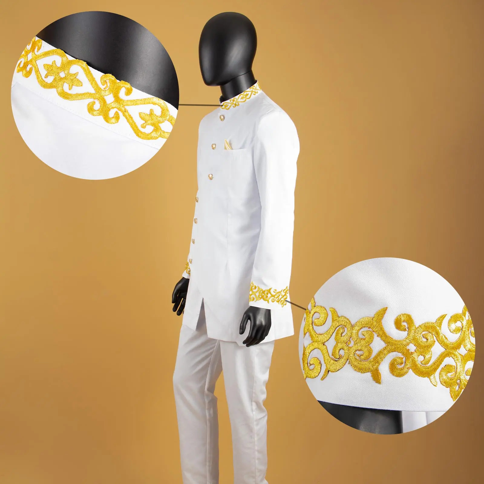 メンズスーツ,スリム,刺embroidery,長袖,ダブルブ - Men Formal Wear Pinterest のレビューと価格