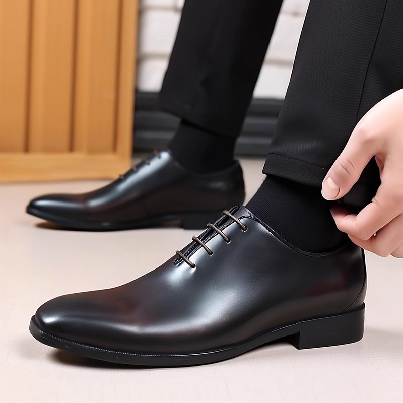 デザイナー本革メンズホールカットオックスフォードシューズ高級 - Men Formal Wear Dress のレビューと価格