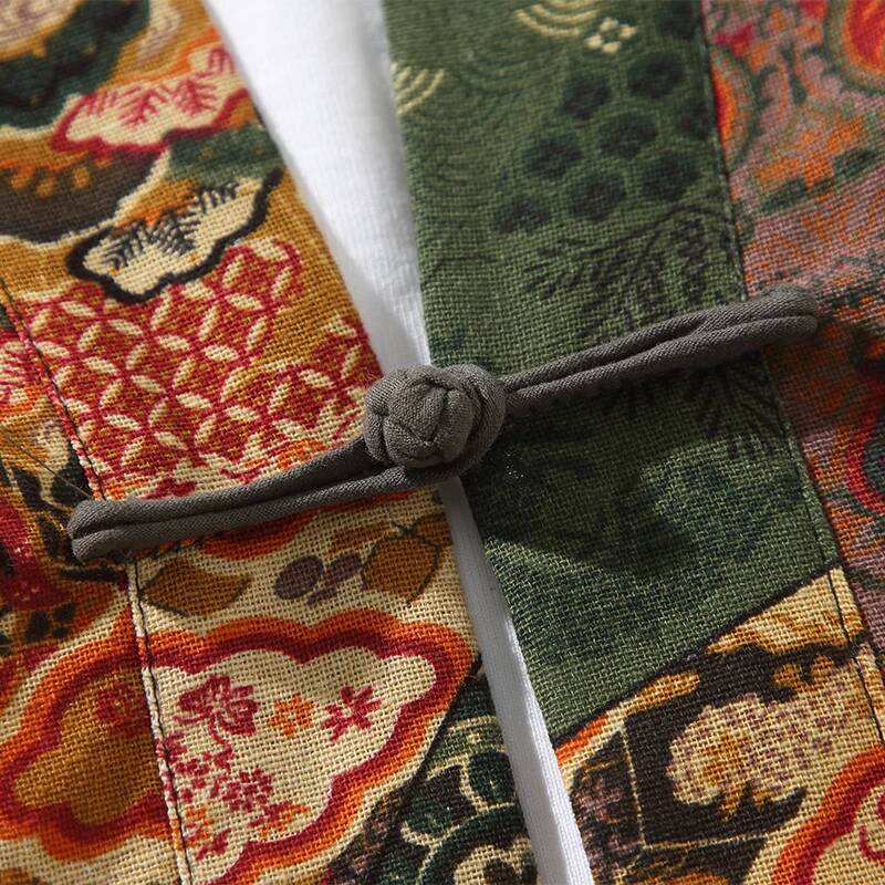 エスニックスタイルプリント浴衣男性女性ファッションコットンリ - Men'S Ethnic & Formal Designer Wear Studio S のレビューと価格